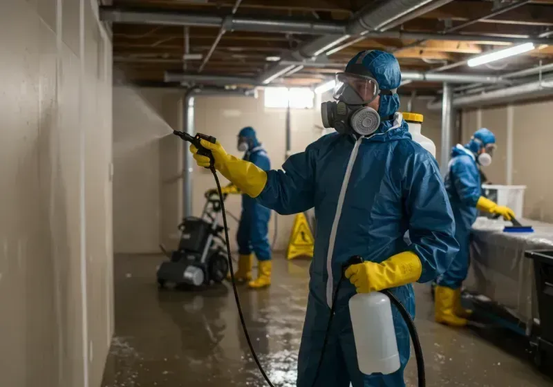 Basement Sanitization and Antimicrobial Treatment process in Lea County, NM