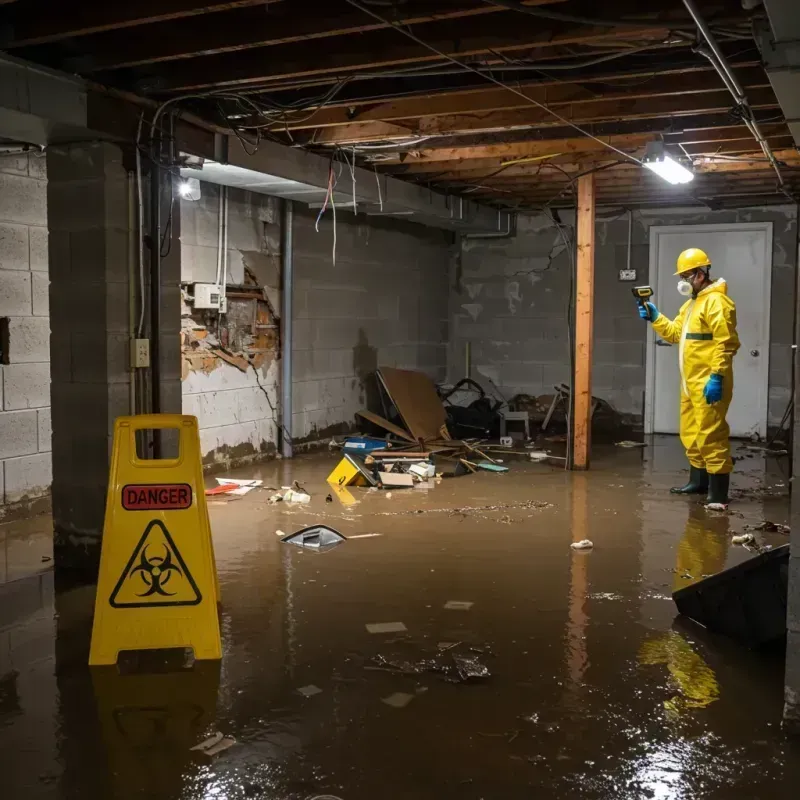 Flooded Basement Electrical Hazard in Lea County, NM Property